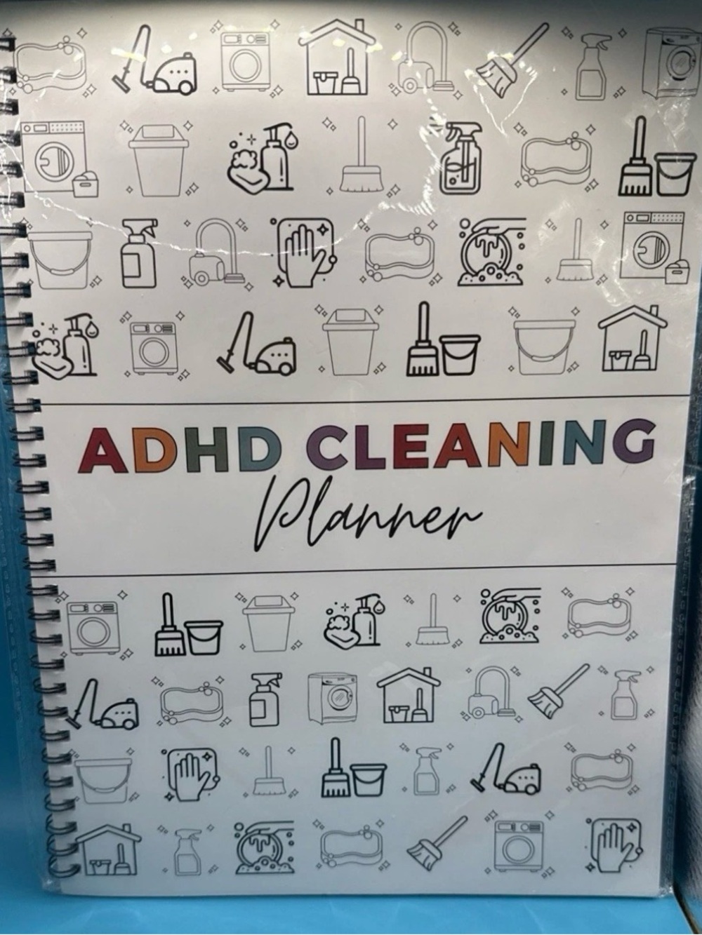 ADHD Cleaning Planner — Rainbow Cover